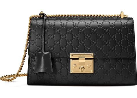 gucci padlock bag medium black|genuine gucci padlock bag.